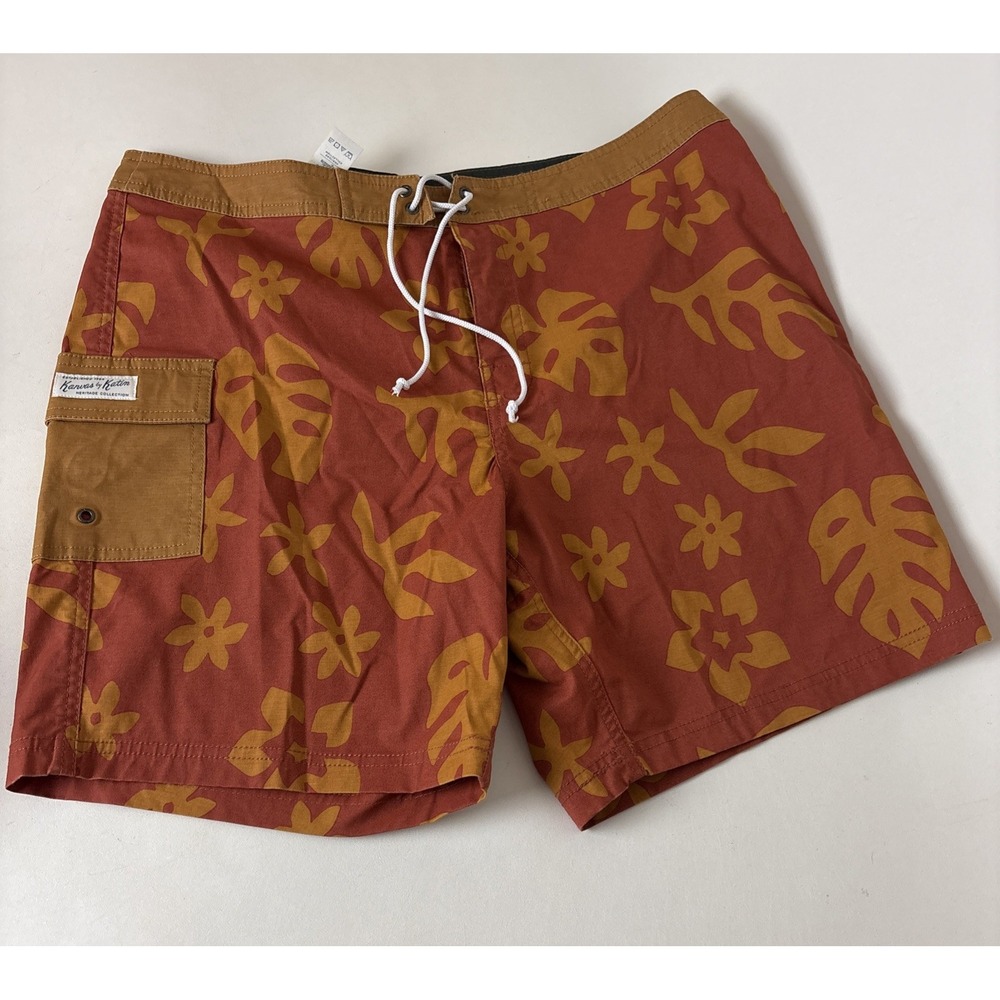 Kanvas By Katin Board Shorts Mens 34 Floral Heritage Collection Kehi Swim Trunks